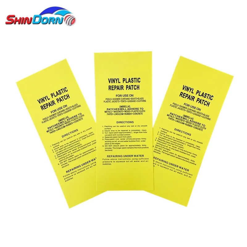 Custom patches glueless plastic PVC swimming pool repair patch kit swimming pool accessories